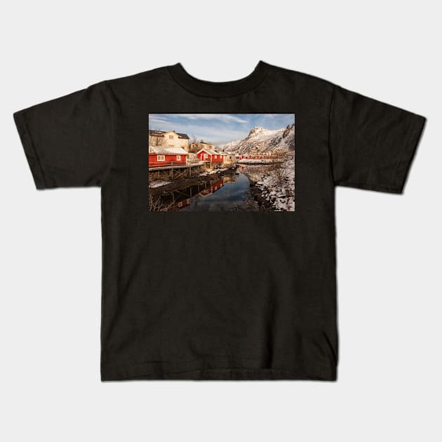 Svinøya, Right Out of a Painting Kids T-Shirt by krepsher